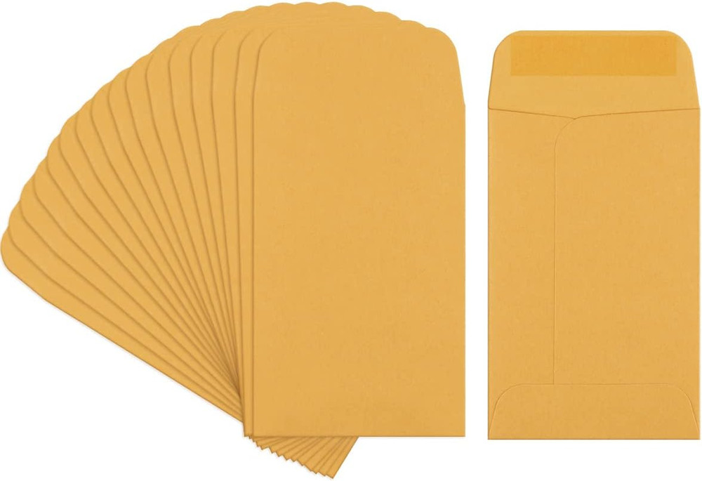 200 Pack Kraft Small Coin Envelopes Seed Packets Mini Envelopes for , Keys, Stam