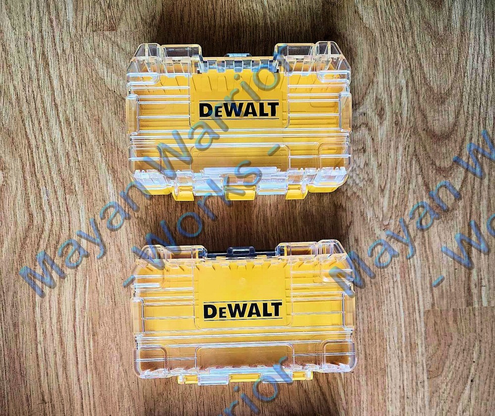 2 each DEWALT Tough insert Bit Storage Cases Organizer Stackable & Interlocking