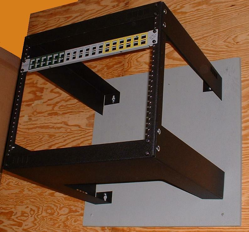 8U Data Rack RackMount Kit 20in DEEP w/ Accessories Patch Panel