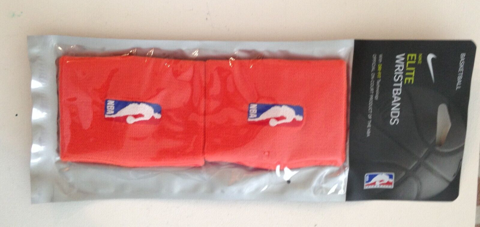 New Nike Elite NBA Basketball Wristbands CT3739 - 835 Orange NWTs