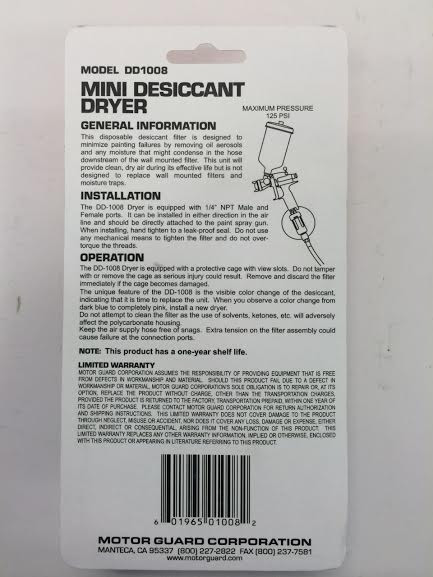 MINI INLINE DESICCANT AIR DRYER
