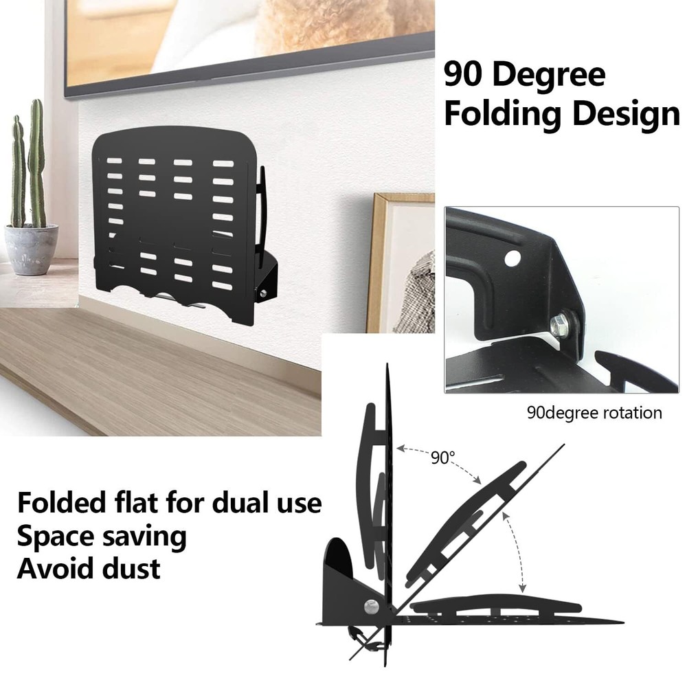 Floating Shelf For Projector Wall Mount 90degree Foldable Loading Capacity 8.8lb