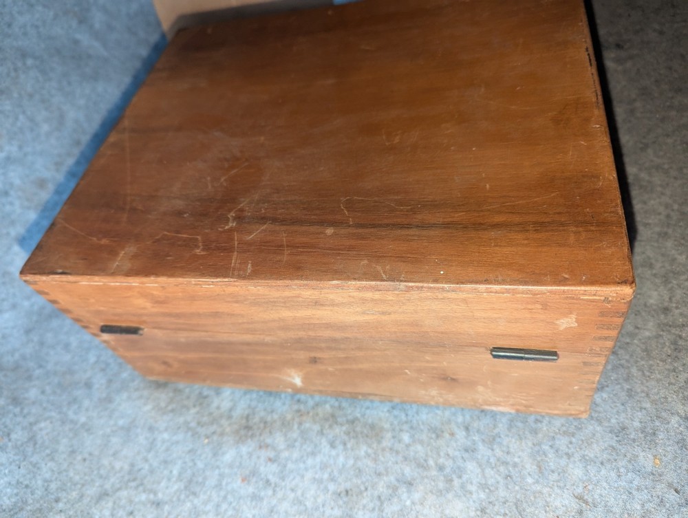 Antique Testing Set- Wheatstone Bridge, Wood Case, German