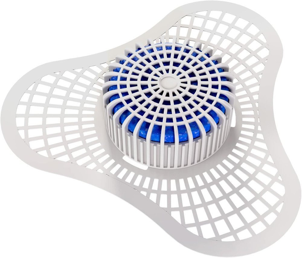 Urinal Screen Deodorizer (12 Pack) with Urinal Cakes Ocean Breeze Scent, Anti-Sp