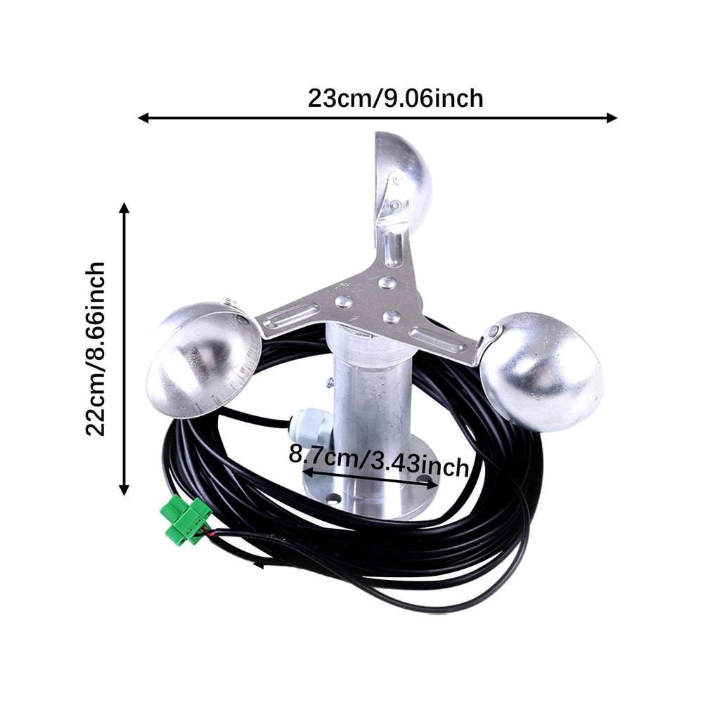 Wind Speed Testing Three Cups Wind Tester Anemometer Stable Easy to Inatall