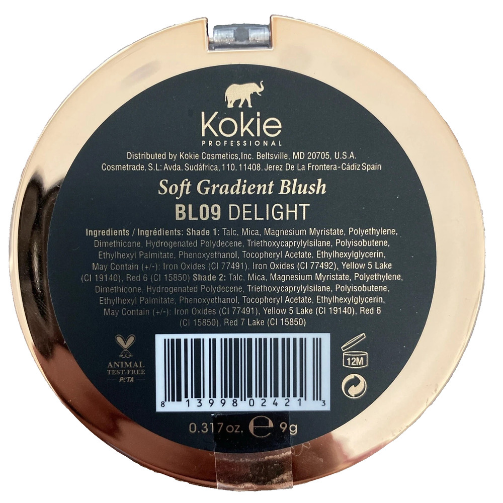 KOKIE COSMETICS Soft Gradient Blush #BL09 Delight