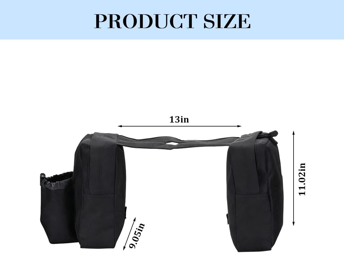 UTV, ATV Tank Top Bag, Water-Resistant Cooler Motorcycle Storage Saddle Bag