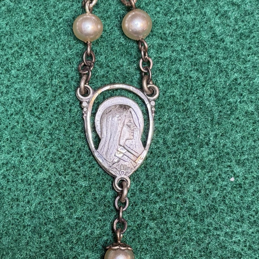Vintage Sterling Silver Creed Rosary