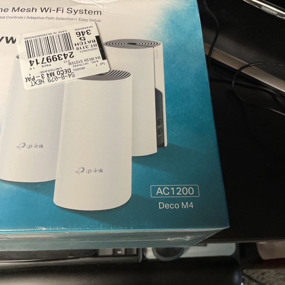 TP-LINK Mesh Wi-Fi System Deco M4 (3-pack) - SEALED, NEW