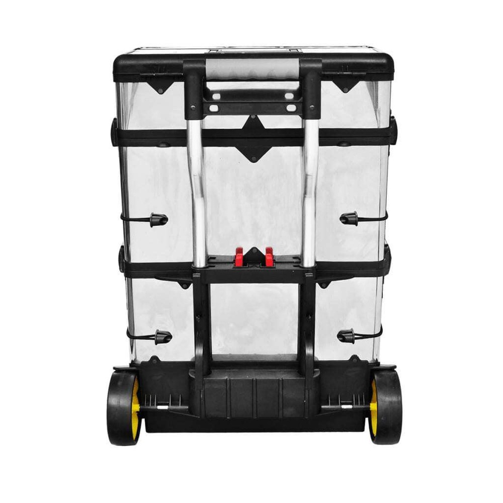 NNEVL 3-Part Rolling Tool Box with 2 Wheels
