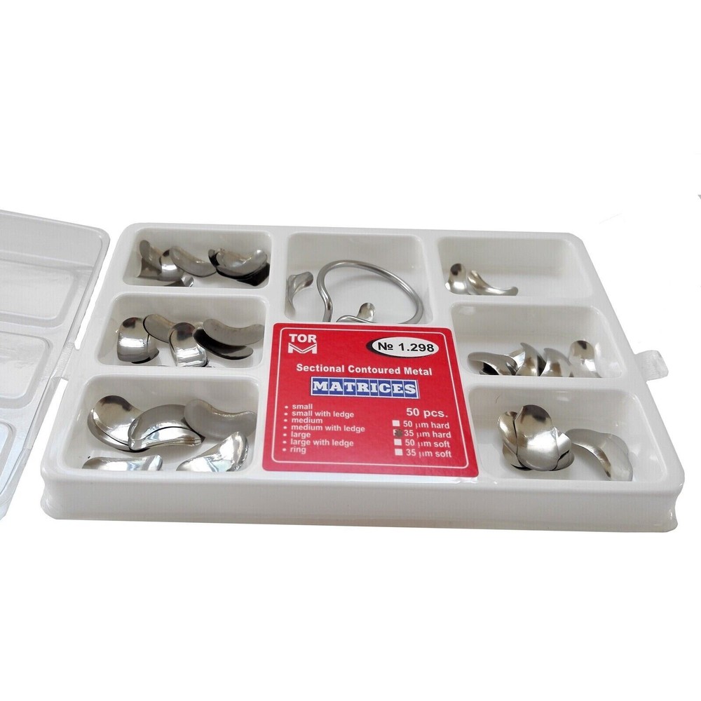 5 Sizes Dental Refills Saddle Contoured Matrices Matrix Bands Springclip TOR VM