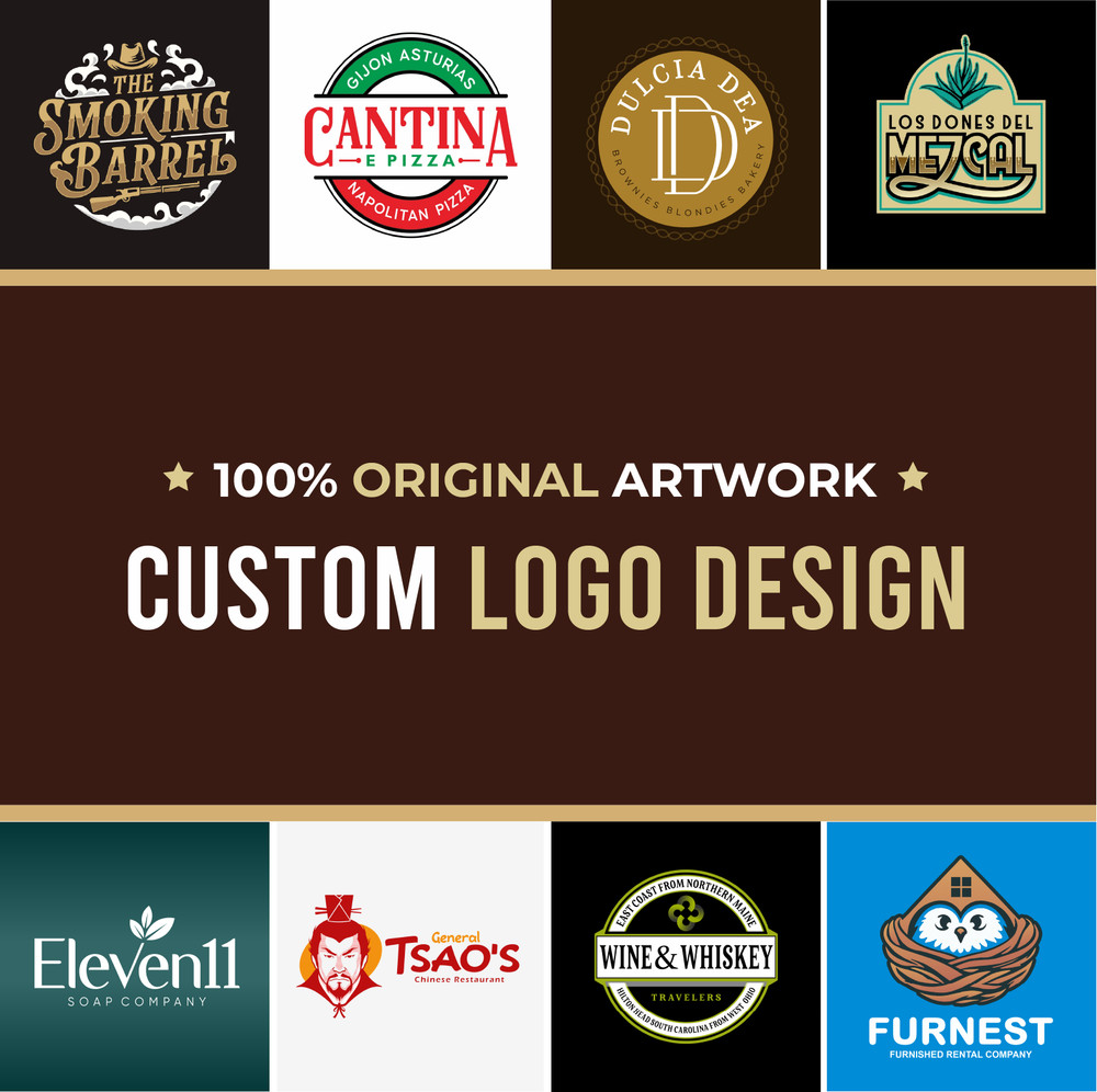 PROFESSIONAL CUSTOM LOGO DESIGN + UNLIMITED REVISION + VECTOR FILE