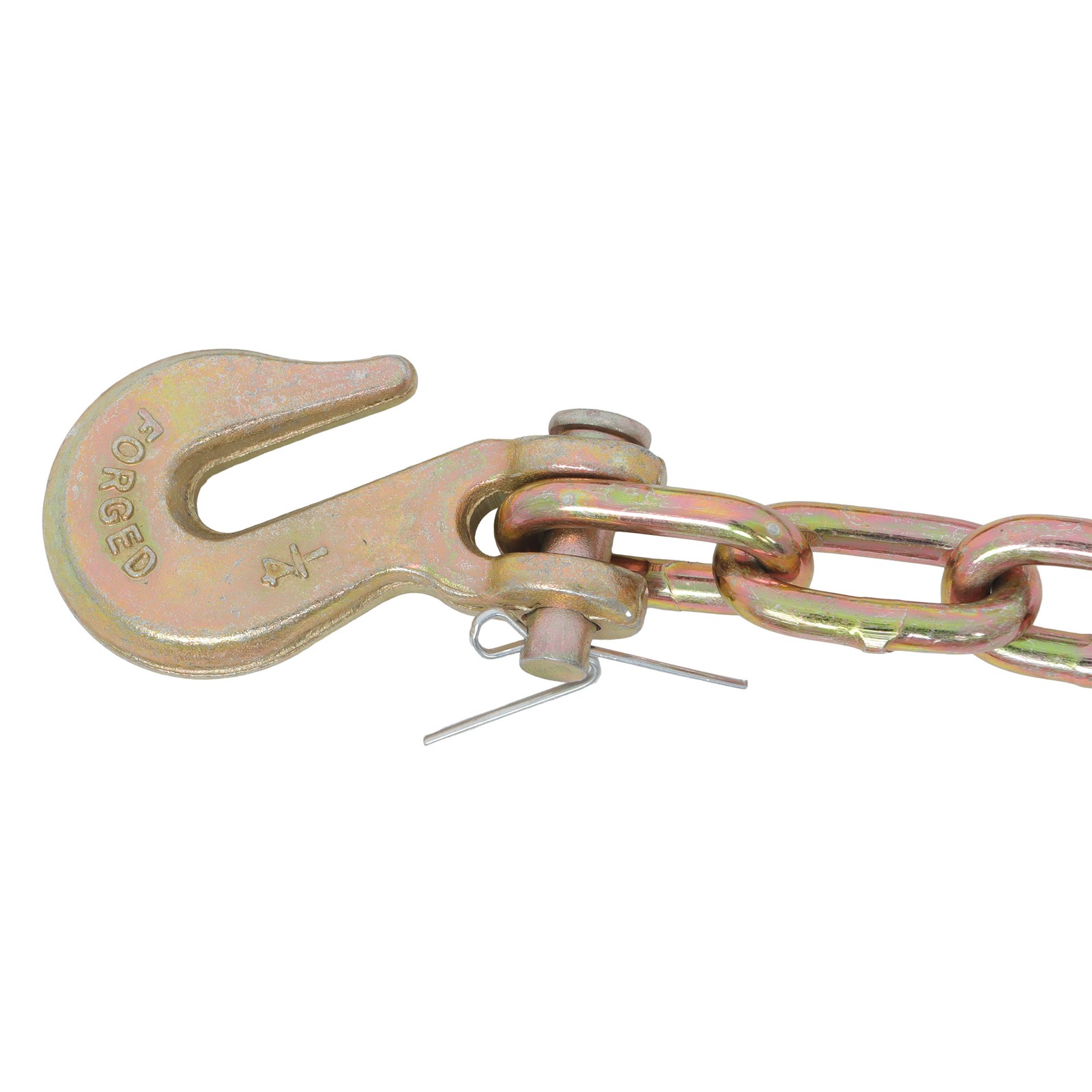 1/4''×12' G70 Tow Chain J-Hooks V-Chain Flatbed Truck Rollback Wrecker Carrier