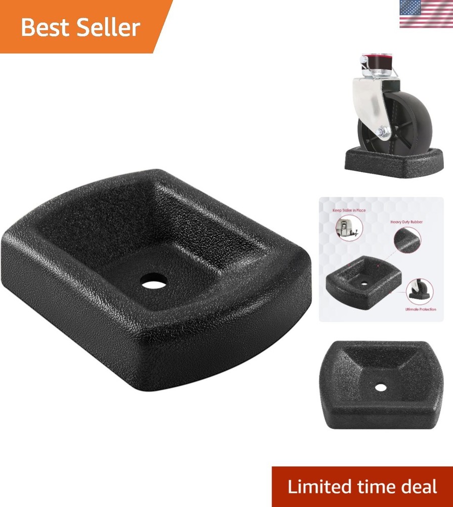 Nitrile Rubber Jack Caster Wheel Dock - Prevent Sinking & Sideways Movement