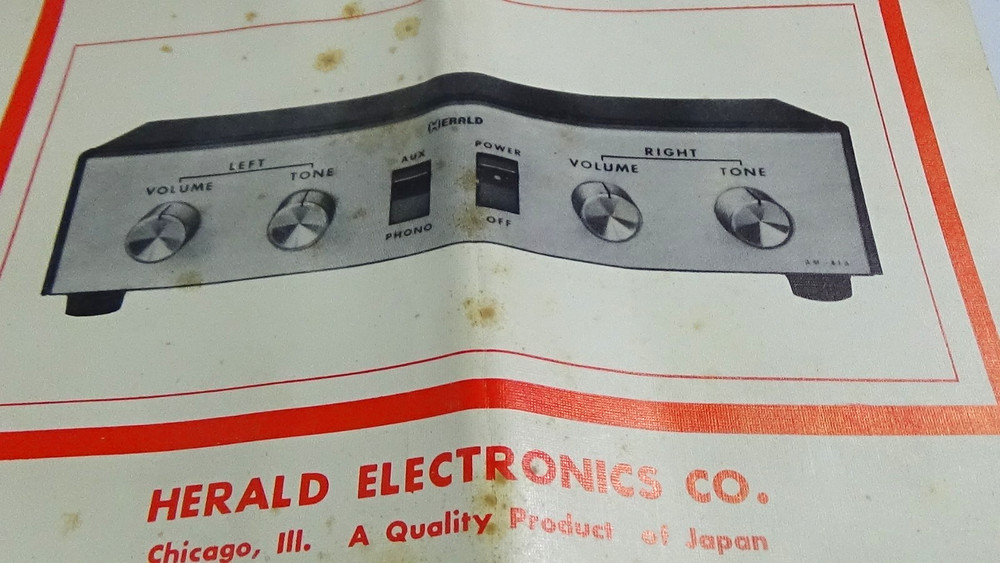 Vintage Herald AM-41 Solid State Stereo Amplifier #879
