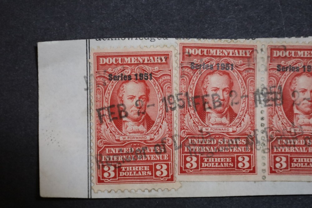 Internal Revenue Documentary stamps