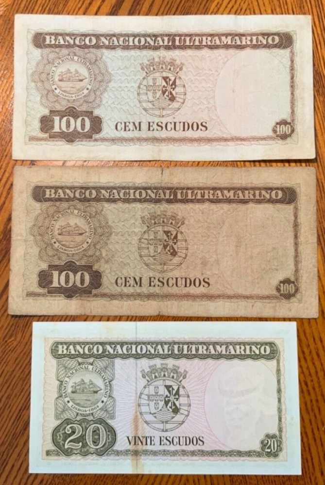 Vintage banknote lot from Timor.