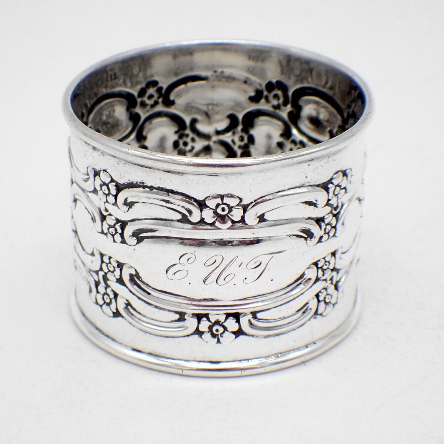 Tiffany Napkin Ring Sterling Silver Mono EUT