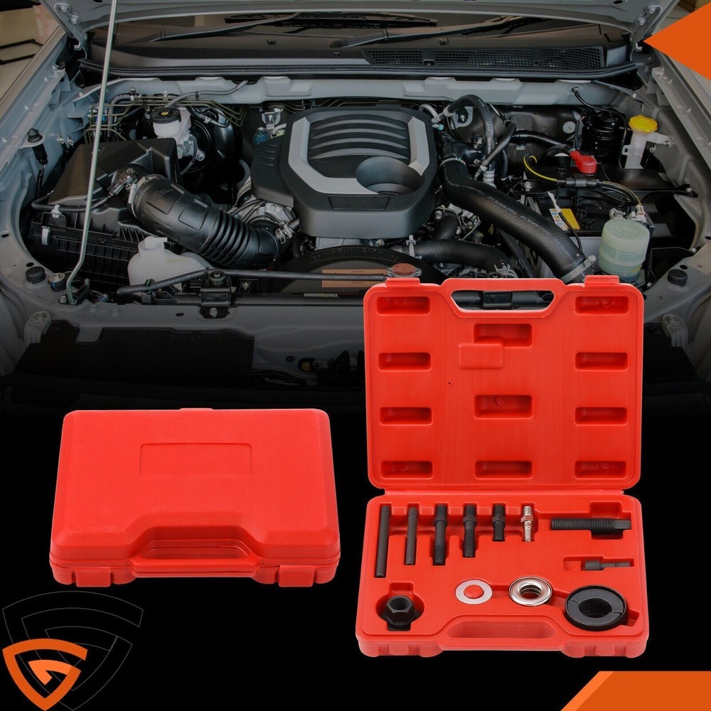 Power Steering Pump Pulley Puller Remover & Alternator Installer Tool Kit Set .