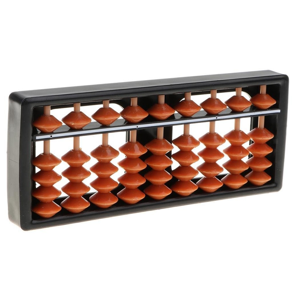 Portable 9 Column Beads Japanese Arithmetic Abacus