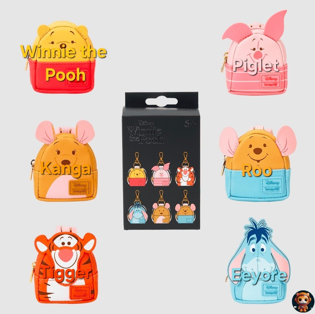 Disney Loungefly Mini Backpack Keychain Bag Charm EEYORE Winnie The Pooh 🫏