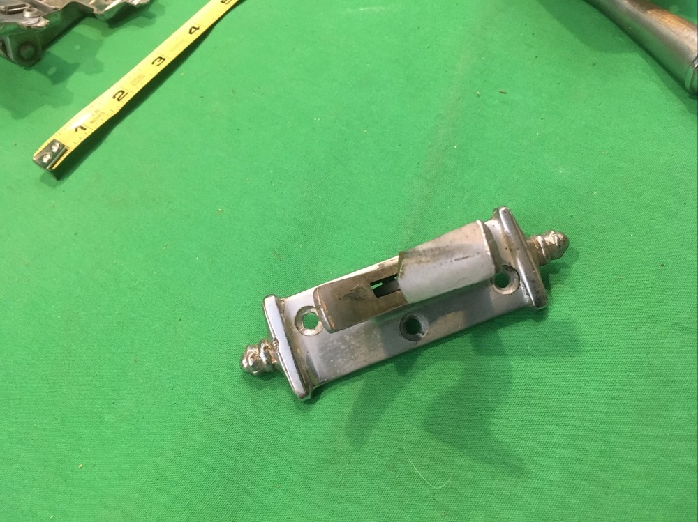 VINTAGE ICE BOX HANDLE WITH LATCH & HINGES HARDWARE