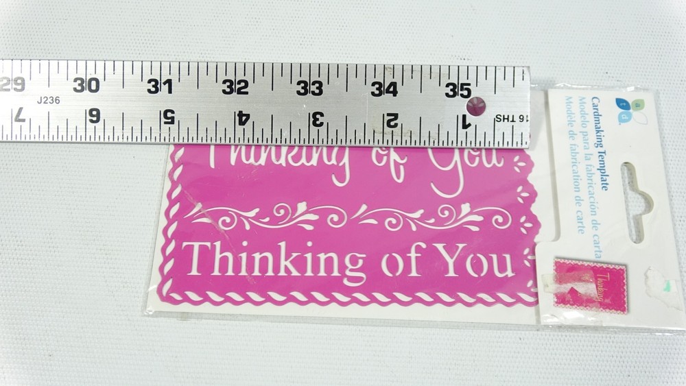 2011 Momenta Cardmaking Template Think Card Making Stencil SS-108