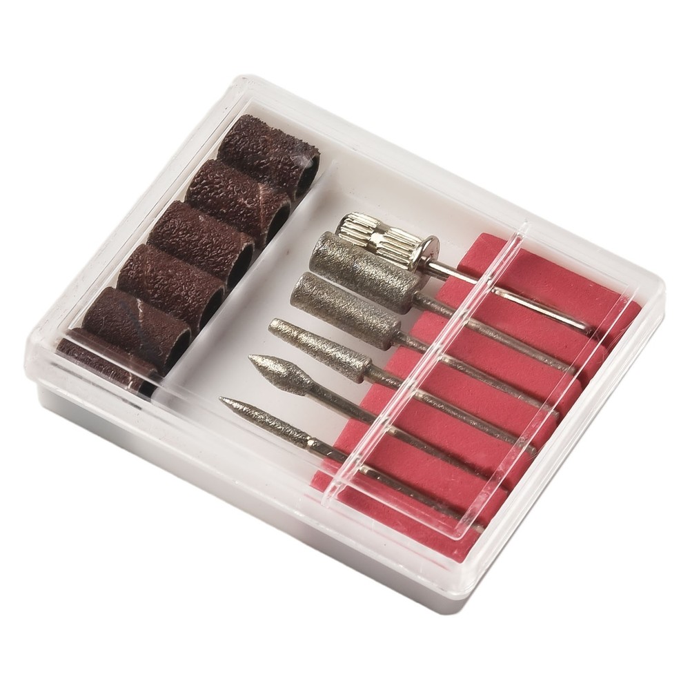 12pcs Electric Nail Drill Bits File Tool Manicure Machine Grind Head Tools Pack