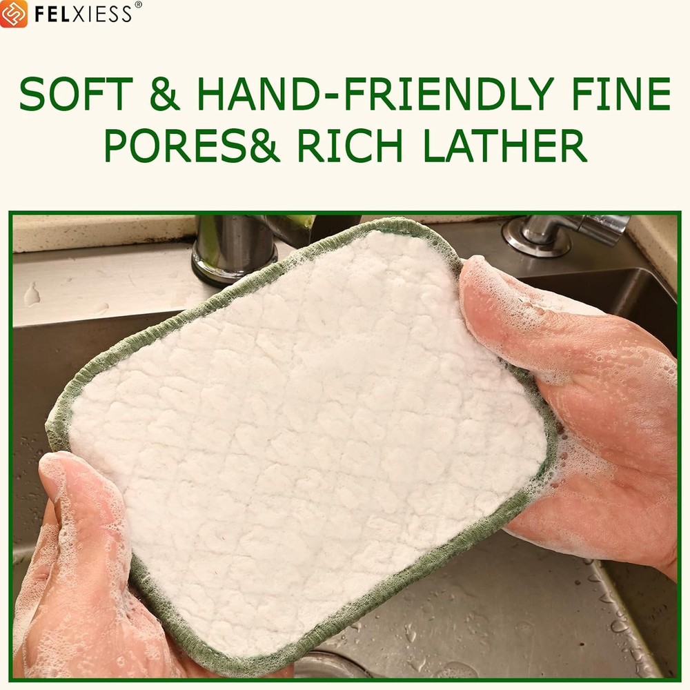 2026 New Double Side Non Scratch Wire Dishcloths,Multipurpose Wire Dishwashing