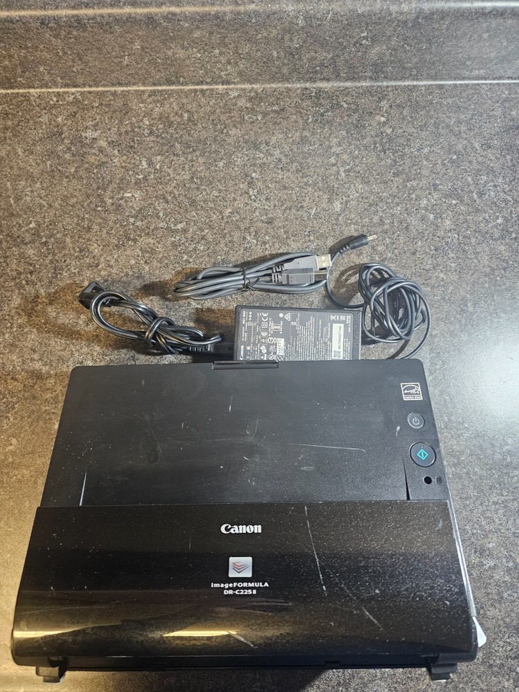 Canon ImageFORMULA DR-C225 II Office Document Scanner with A/C Adapter+USB