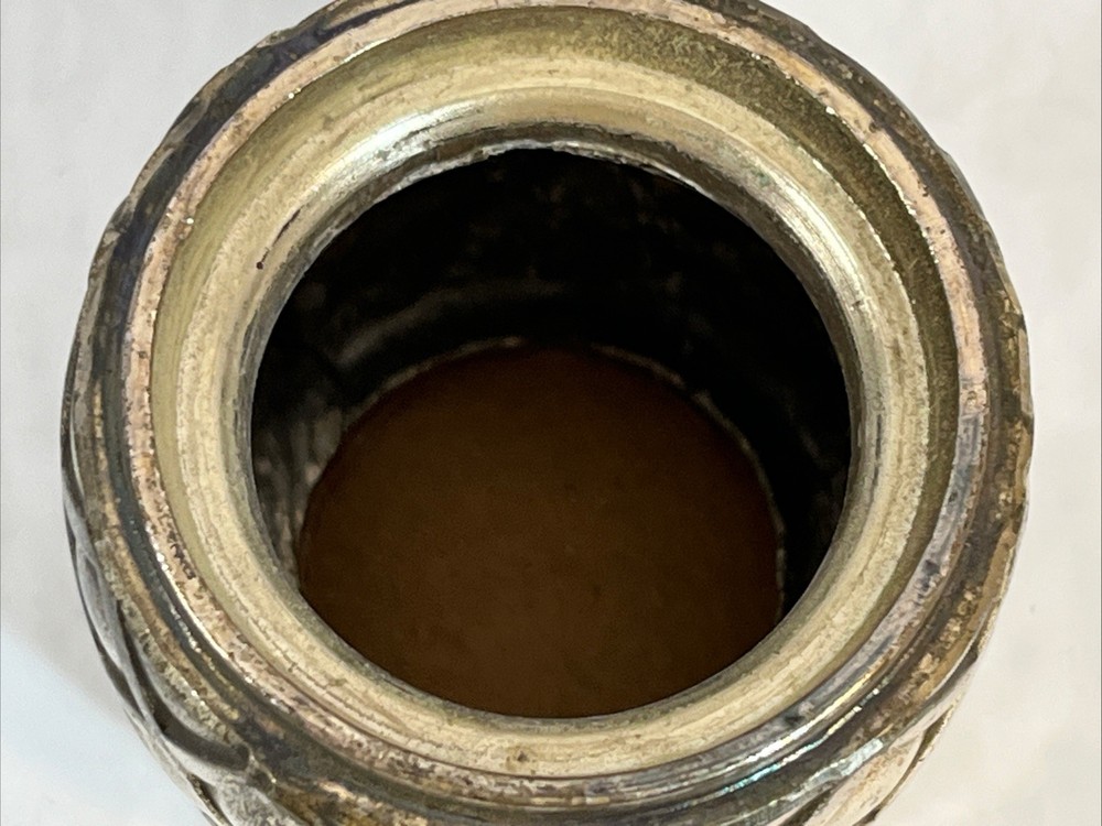 Vintage Silverplated Pineapple Trinket Lighter MCM Decor Mid Century