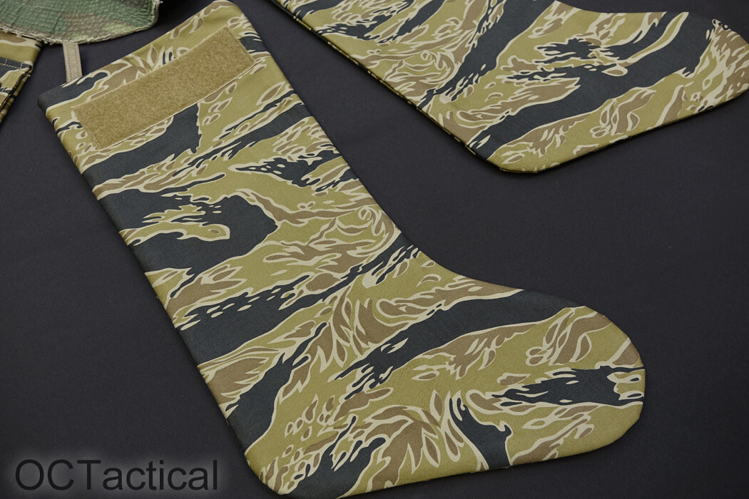 Vietnam Gold Tiger Stripe Camouflage Christmas Stocking