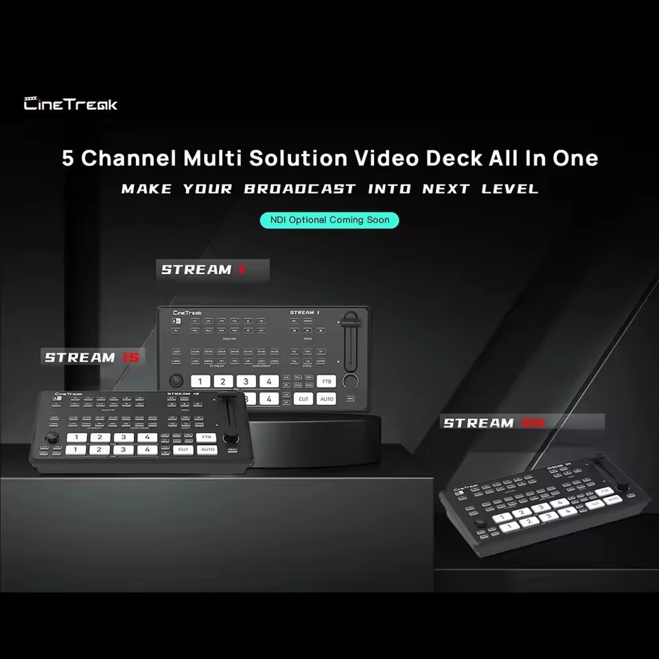 Cinetreak Stream SH 5-CH 2xHDMI-2xSDI Multi Solution Video Deck Switcher Stream