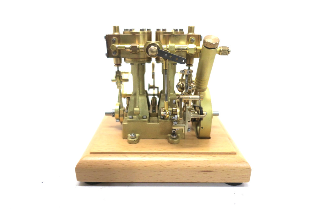 M30 Mini Retro Double-Cylinder Reciprocating Steam Engine Model