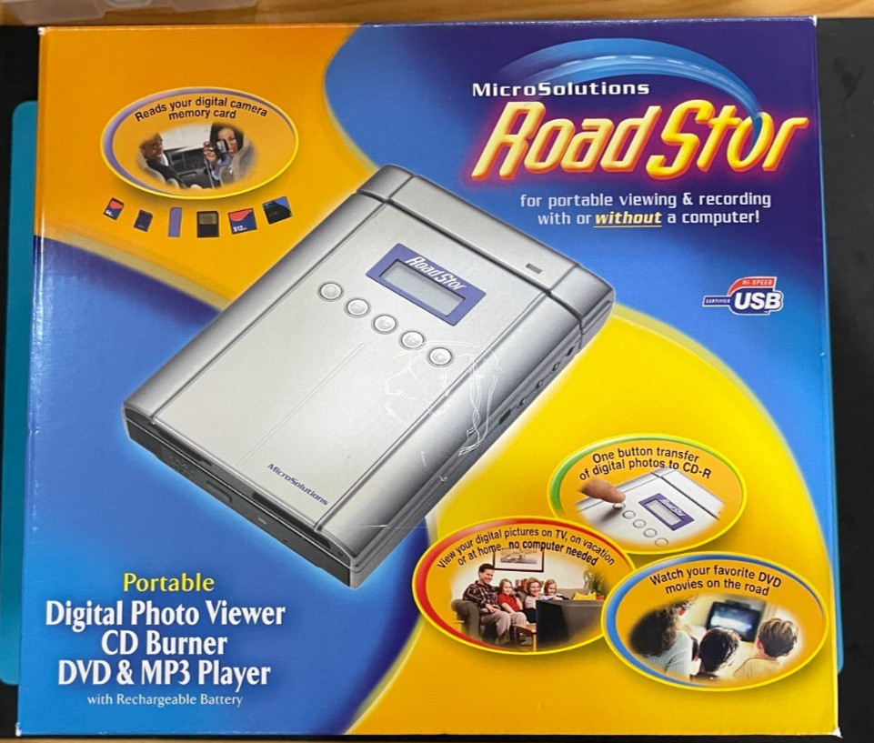 VINTAGE MICROSOLUTIONS ROADSTOR 401010 DVD CDR USB CARD READER **PLS READ