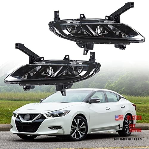2-Pack Fog Light Assembly Driver and Passenger Side Replacement for Maxima