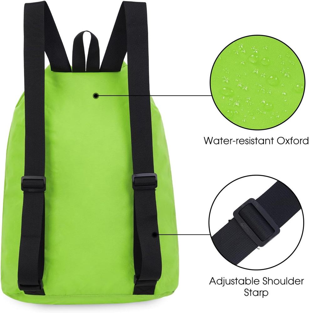 Swim Bag Mesh Drawstring Backpack Beach Backpack for Swimming, Gym, and Workout