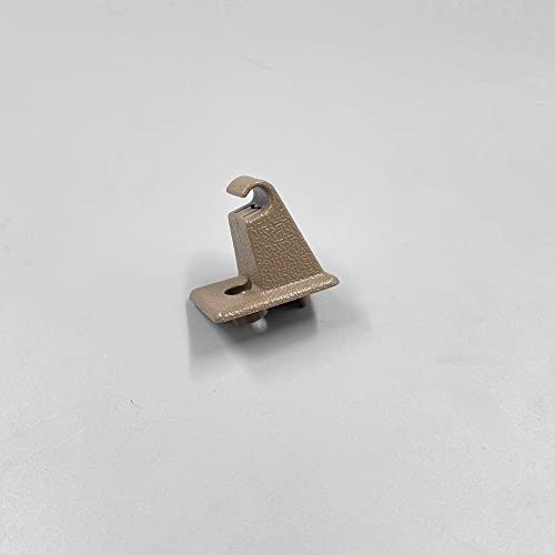 2 PCS Front Sun Visor Support Holder Clips Compatible with Chevy Silverado Tan