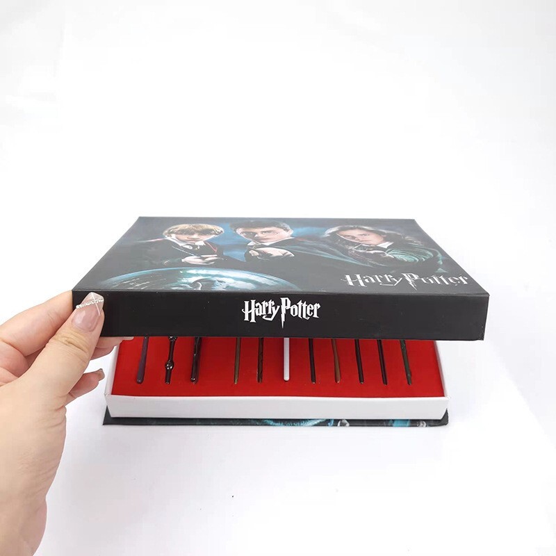 11Pcs Harry Potter Wand Sets Cosplay Luna Hermione Dumbledore Ron Krum Kid Gifts