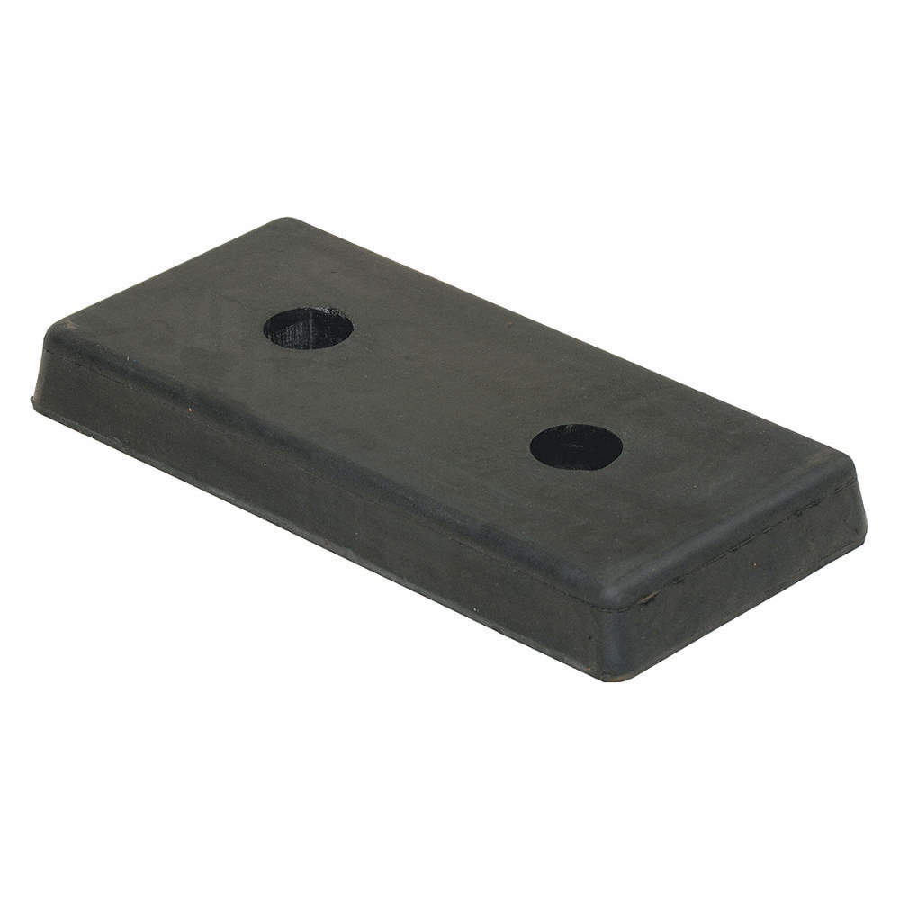 VESTIL B-818 Dock Bumper,8 in. D,Rubber,Rectangular 48XP41
