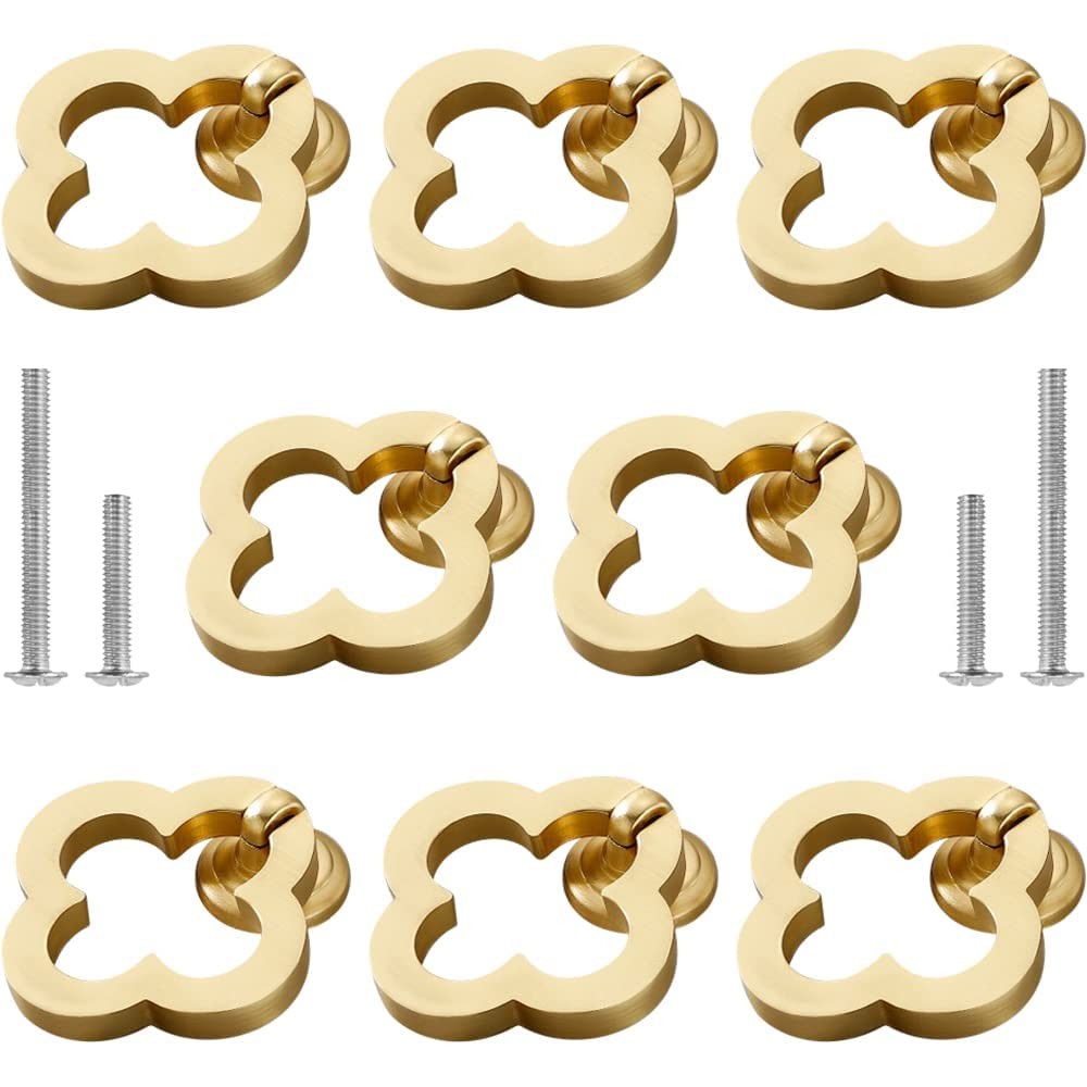 Ruiao 10 Pack 55mm Cupboard Knobs Cabinet Knobs, Gold Alloy Dresser Drawer Kn...