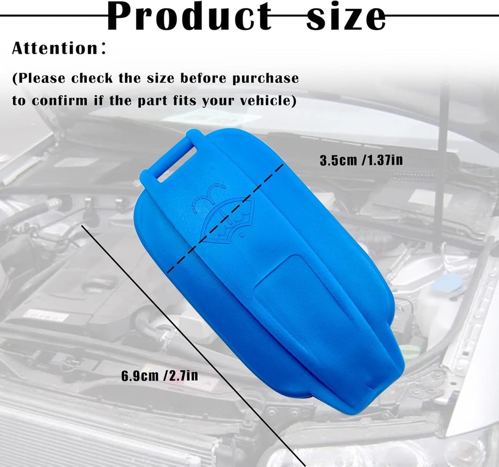 Front Windshield Washer Fluid Reservoir Cap Compatible with Audi A4 B9 A5 2017-2