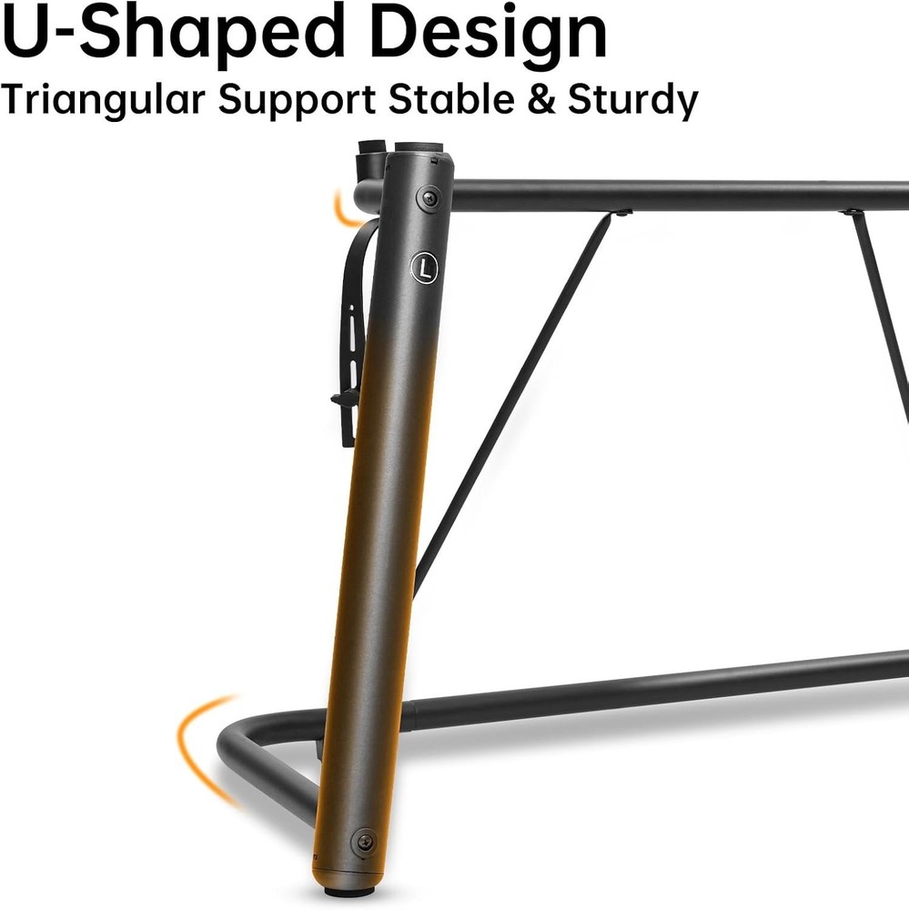 U-Shaped Design Keyboard Display Stand,Keyboard Stand with Locking Straps,Hea...