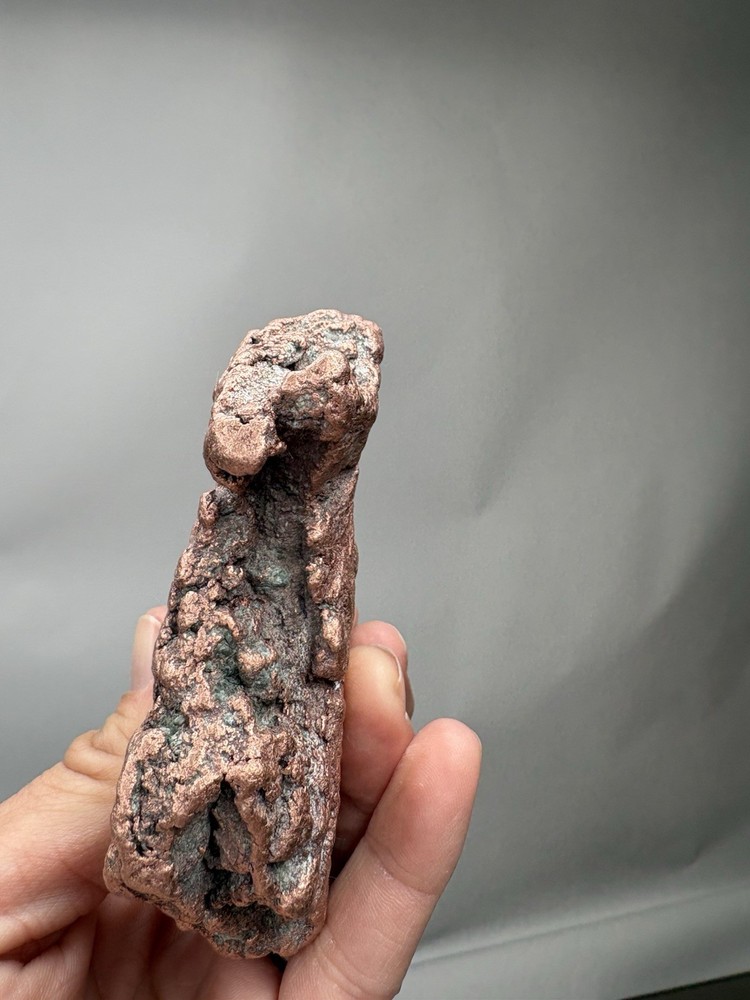 Pure Native Michigan Solid Copper Nugget Specimen Keweenaw Peninsula Mineral