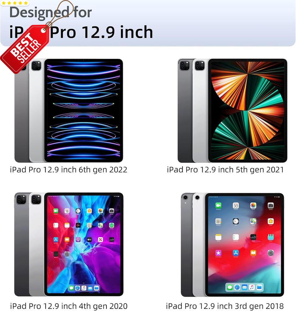 2 Pack Magnetic Screen Protector iPad Pro 12.9 Removable Matte Anti Glare - US