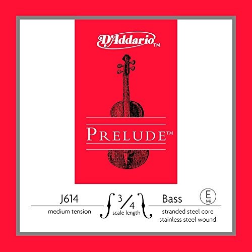 D'Addario Prelude Bass Single E String, 3/4 Scale, Medium Tension