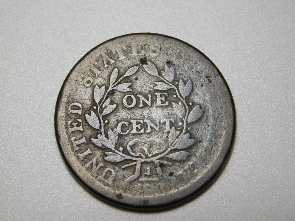 OLD US COPPER COINS 1807 /6 LARGE 7 DRAPED BUST LARGE CENT