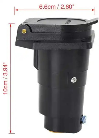 7 pins trailer tow plug socket