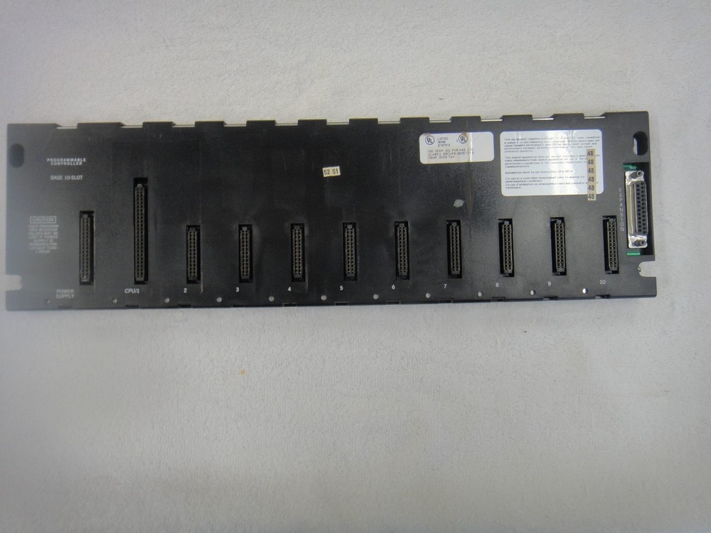 GE Fanuc Programmable Controller 10 Slot Expansion Rack      IC693CHS391G