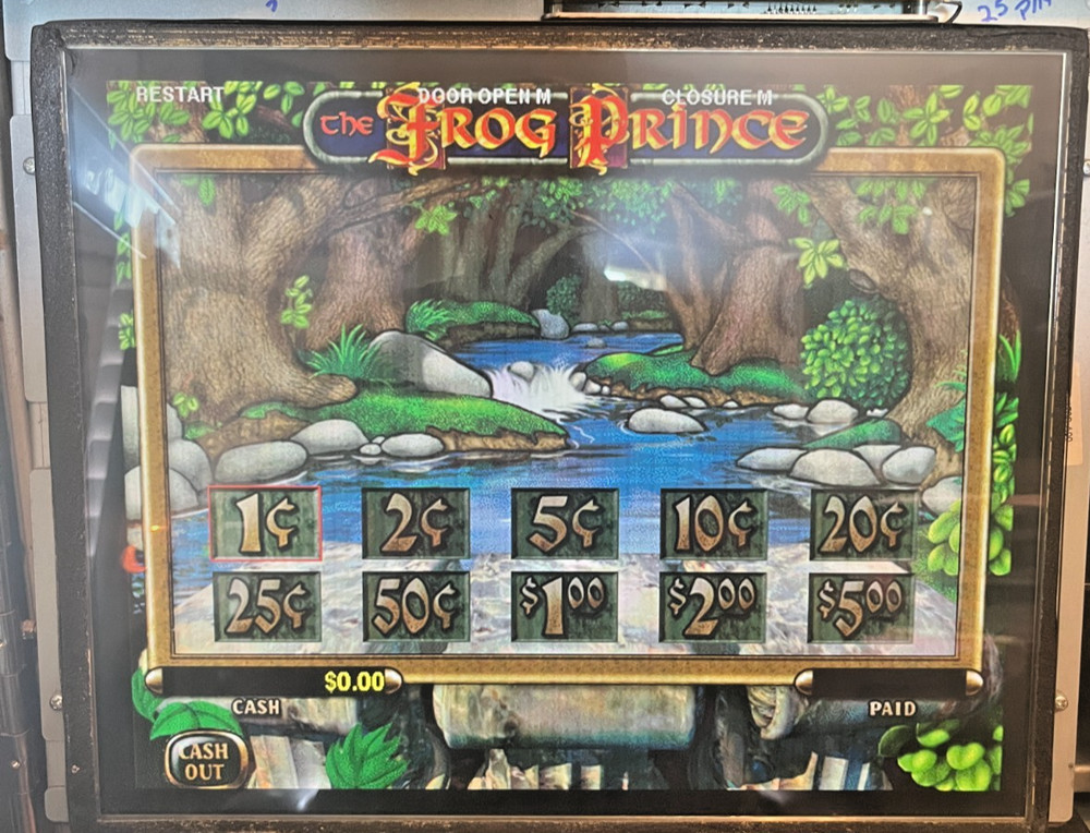 IGT Frog Prince Software 5R 15 Pay Lines Multi-Denom